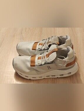 On Cloudnova Running Shoes White/Pecan 2699173 Men’s Sneakers Size 9.5